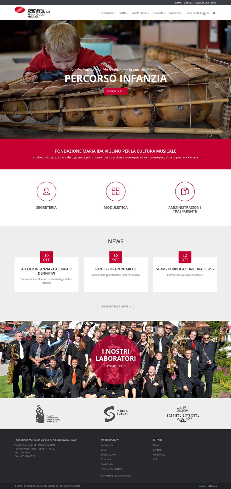 Sito web istituzionale della Fondazione Maria Ida Viglino per la cultura musicale