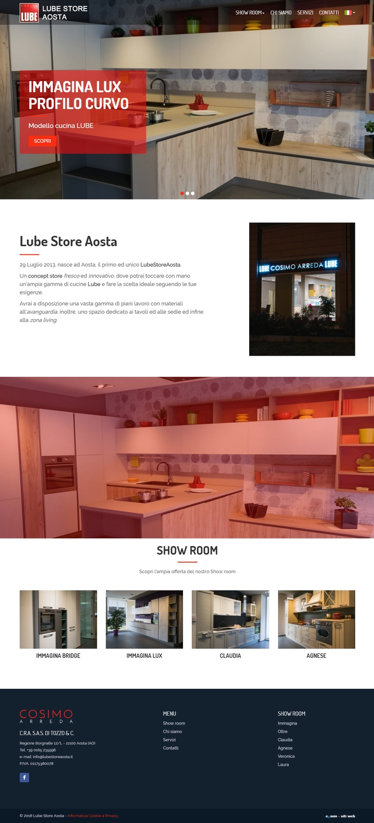 Lube Store Aosta - Vendita cucine gruppo LUBE